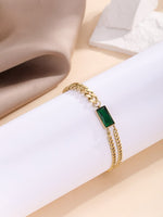 Load image into Gallery viewer, Emerald Luxe Bracelet – 18K Gold Plated