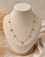 Load image into Gallery viewer, Dainty CZ Drop Necklace – 18K Gold Plated