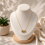 Load image into Gallery viewer, Geometric Crystal Bar Necklace – 18K Gold Plated