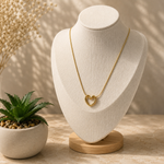 Load image into Gallery viewer, Open Heart Gold Necklace – 18K Gold Plated