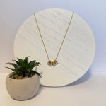 Load image into Gallery viewer, Geometric Crystal Bar Necklace β 18K Gold Plated