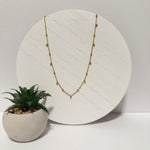 Load image into Gallery viewer, Gold Beaded Chain Necklace – 18K Gold Plated