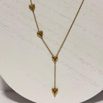 Load image into Gallery viewer, Layered Drop Heart Necklace – 18K Gold Plated