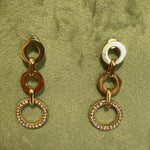 Load image into Gallery viewer, Trinity Link Earrings – 18K Gold Plated