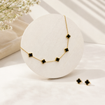 Load image into Gallery viewer, Cloverleaf Necklace Set – 18K Gold Plated