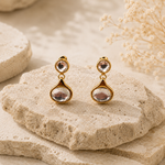 Load image into Gallery viewer, Aurora Drop Earrings – 18K Gold Plated