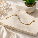 Load image into Gallery viewer, Crystal Baguette Bracelet – 18K Gold Plated