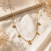 Dainty CZ Drop Necklace – 18K Gold Plated