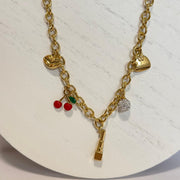 Travel Charm Necklace – 18K Gold Plated