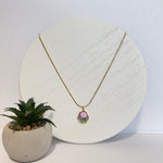 Load image into Gallery viewer, Rose Bloom Pendant Necklace – 18K Gold Plated (3 Colors)