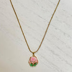 Load image into Gallery viewer, Rose Bloom Pendant Necklace – 18K Gold Plated (3 Colors)