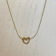 Open Heart Gold Necklace – 18K Gold Plated