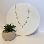Load image into Gallery viewer, Dainty CZ Drop Necklace – 18K Gold Plated