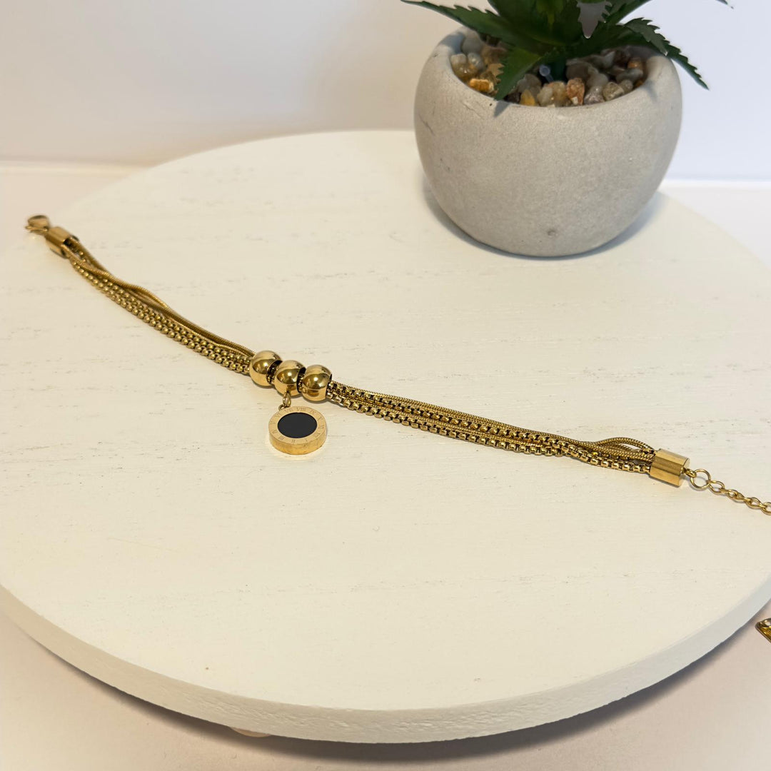 Reversible Mother of Pearl & Onyx Bracelet