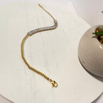 Load image into Gallery viewer, Crystal Baguette Bracelet – 18K Gold Plated