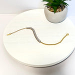 Load image into Gallery viewer, Crystal Baguette Bracelet – 18K Gold Plated