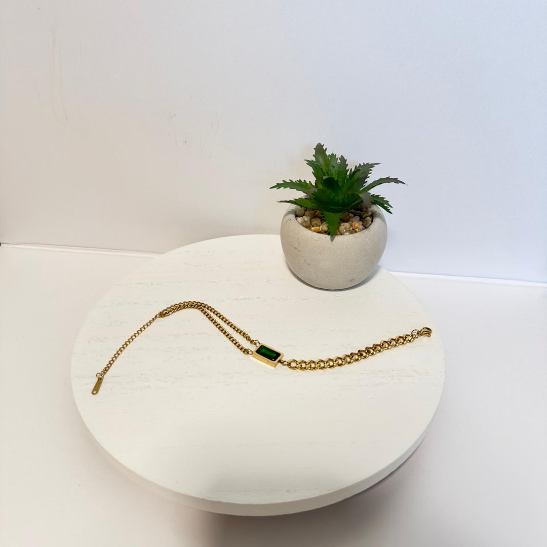 Emerald Luxe Bracelet – 18K Gold Plated