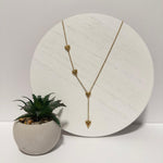 Load image into Gallery viewer, Layered Drop Heart Necklace – 18K Gold Plated