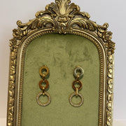 Trinity Link Earrings – 18K Gold Plated