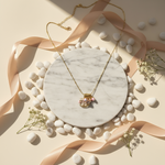 Load image into Gallery viewer, Unicorn Charm Cluster Necklace – 18K Gold Plated