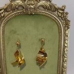Load and play video in Gallery viewer, Sculptura Twist Earrings – 18K Gold Plated