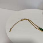 Load and play video in Gallery viewer, Emerald Luxe Bracelet – 18K Gold Plated